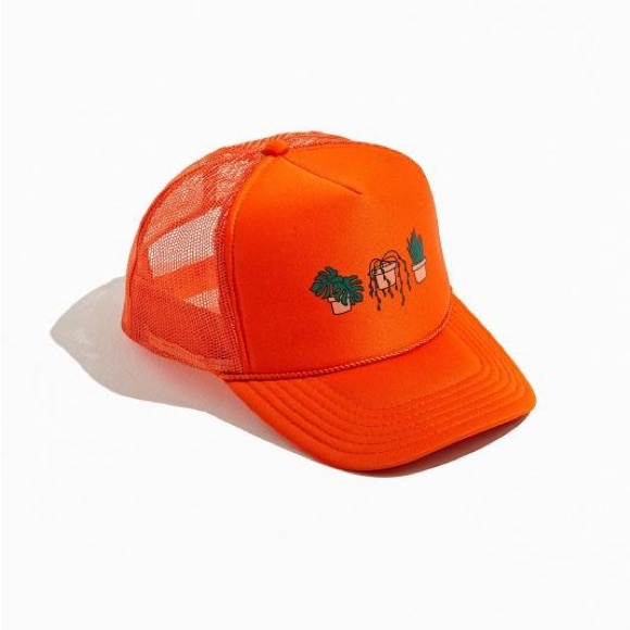 Urban Outfitters Accessories Urban Outfitters Orange Trucker Hat